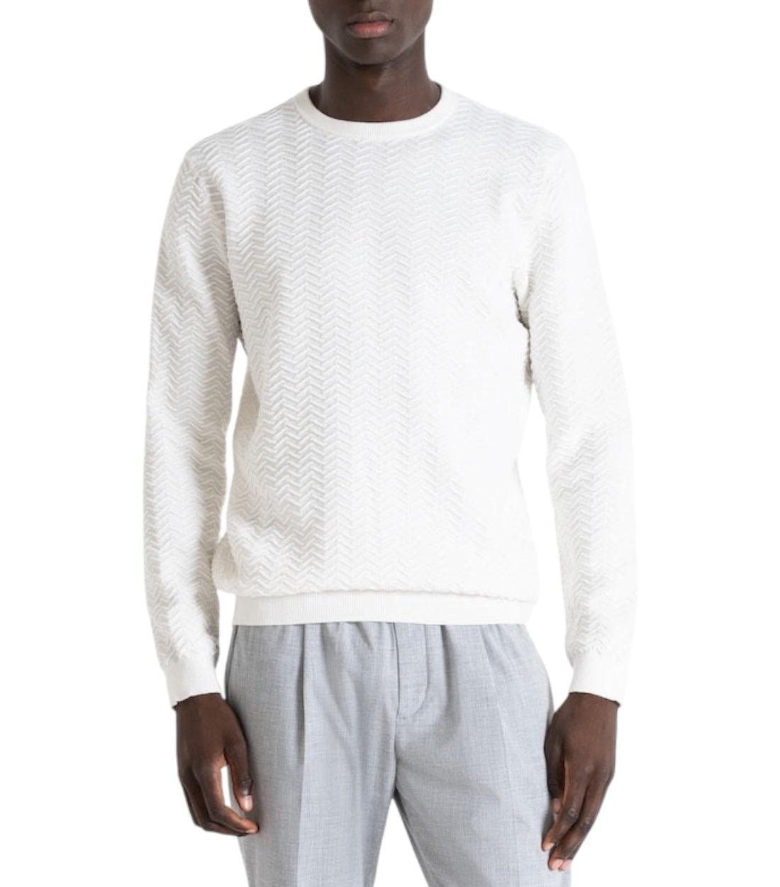Antony Morato Wit Regular Fit Trui