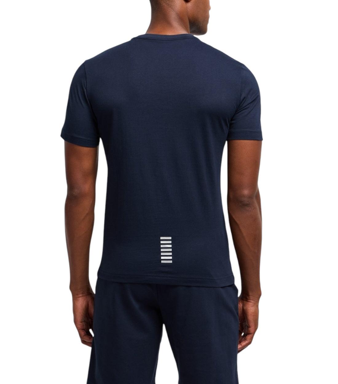 Ea7 Donkerblauw T-shirt Met Logo