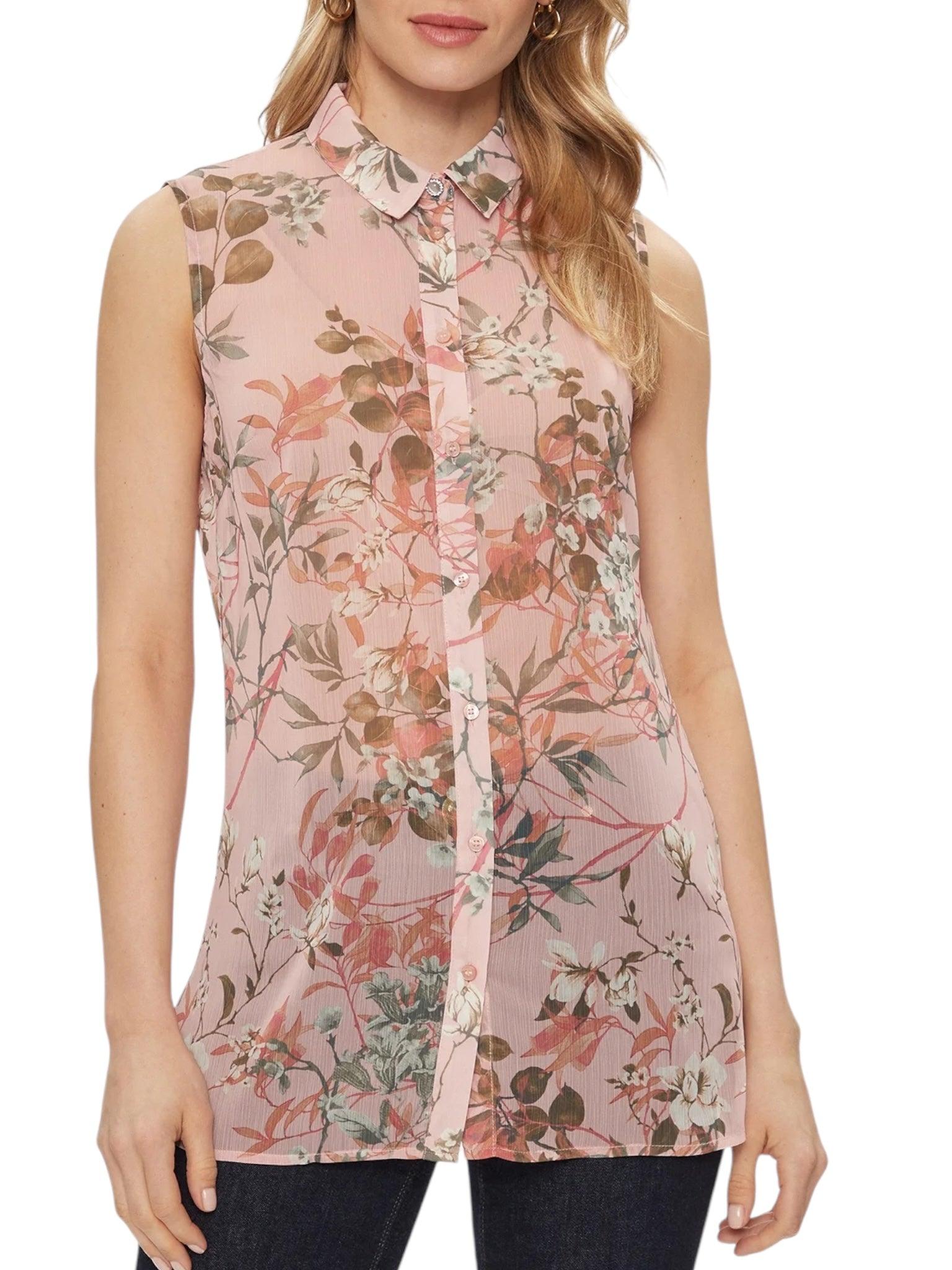 Guess Mouwloze Bloemen Top