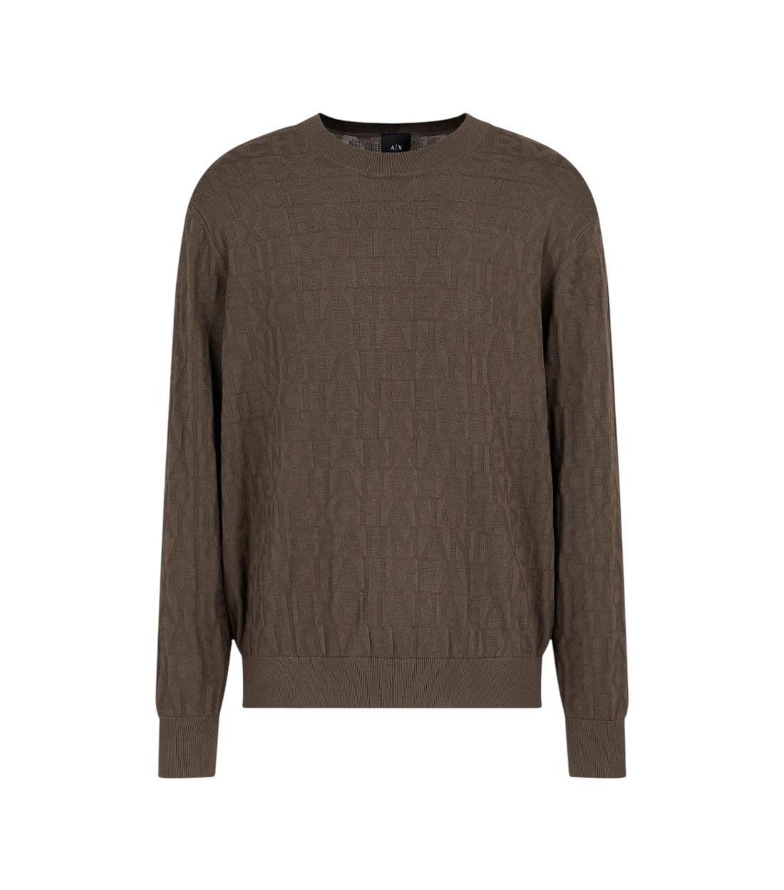 Armani Exchange Bruin Trui Met Logoprint