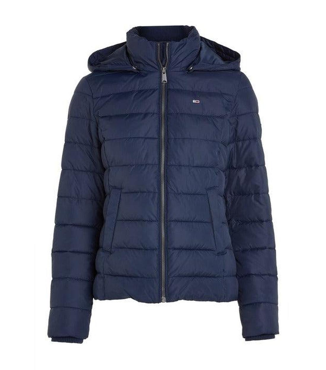 Tommy Hilfiger Jeans Blauw Gewatteerde Jas Dames