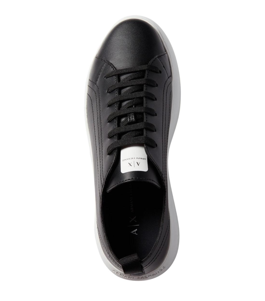 Armani Exchange Zwart Plateau-sneakers