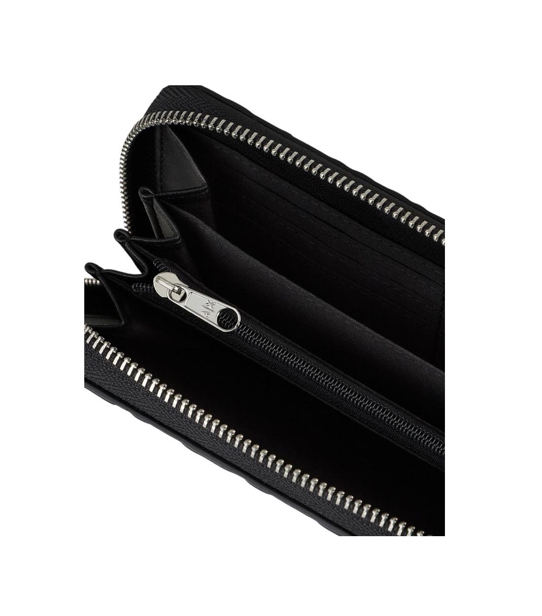 Armani Exchange Zwart Portemonnee Met Logoprint