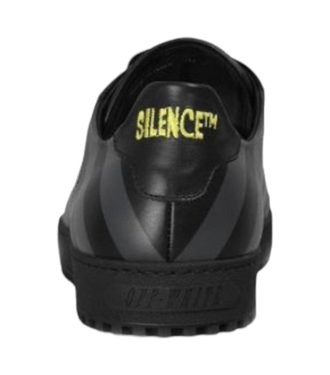 Off-White Zwart Kalfsleren Silence Dames Sneakers