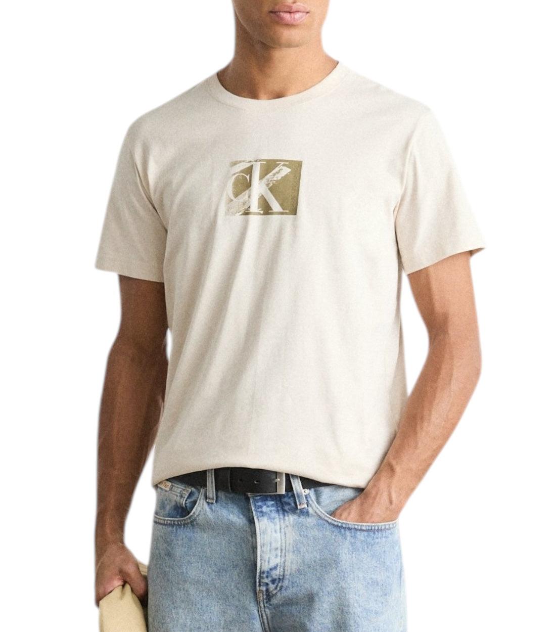 Calvin Klein Jeans Beige Small Box T-shirt