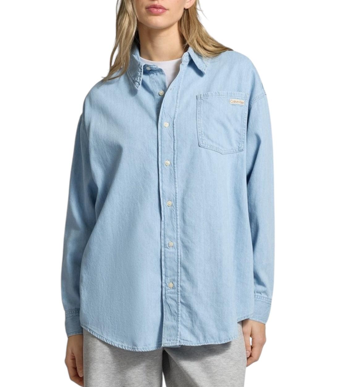 Calvin Klein Jeans Blauw Oversized Blouse