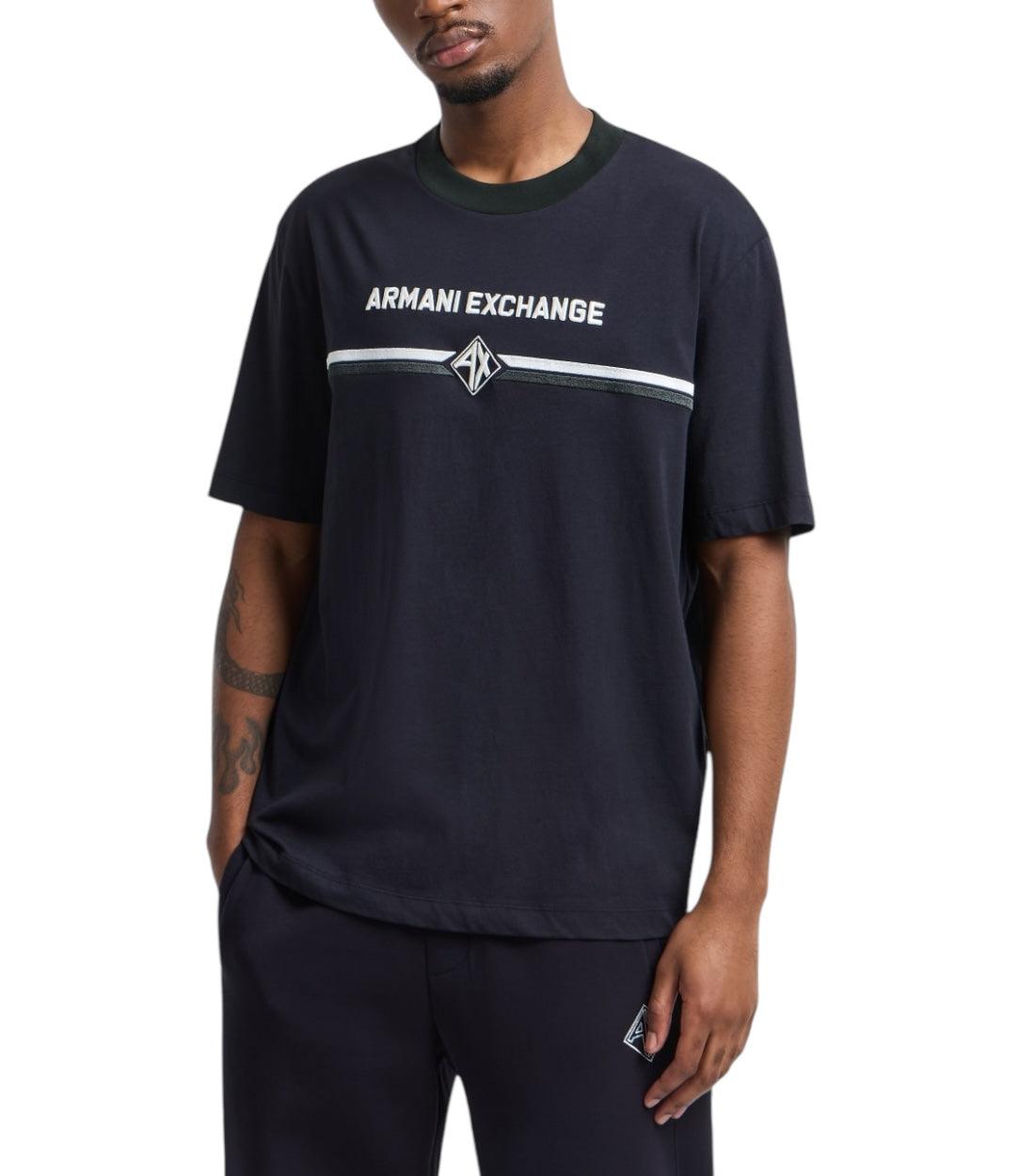 Armani Exchange Donkerblauw Regular Fit T-shirt
