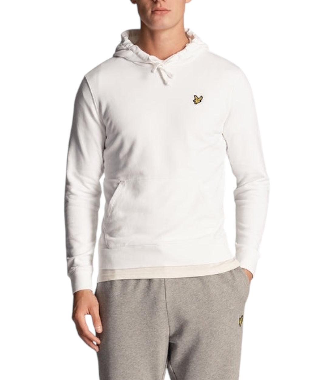 Lyle & Scott Wit Sweatshirt Met Capuchon En Logo