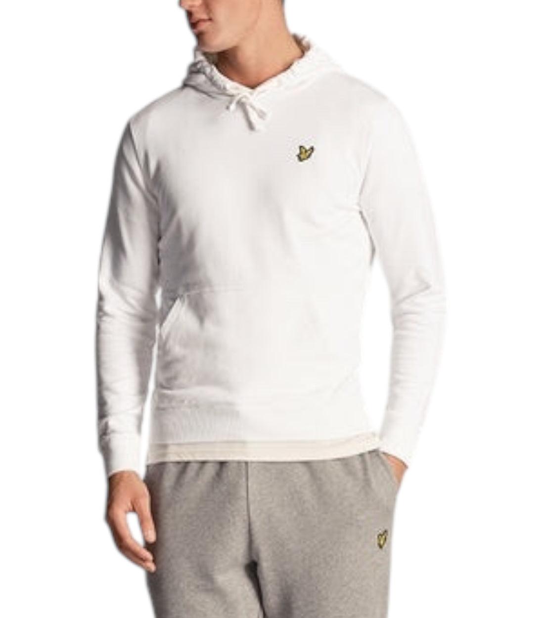 Lyle & Scott Wit Sweatshirt Met Capuchon En Logo