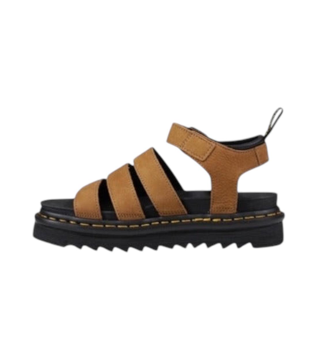 Dr. Martens Beige Sandalen Met Gesp Sluiting