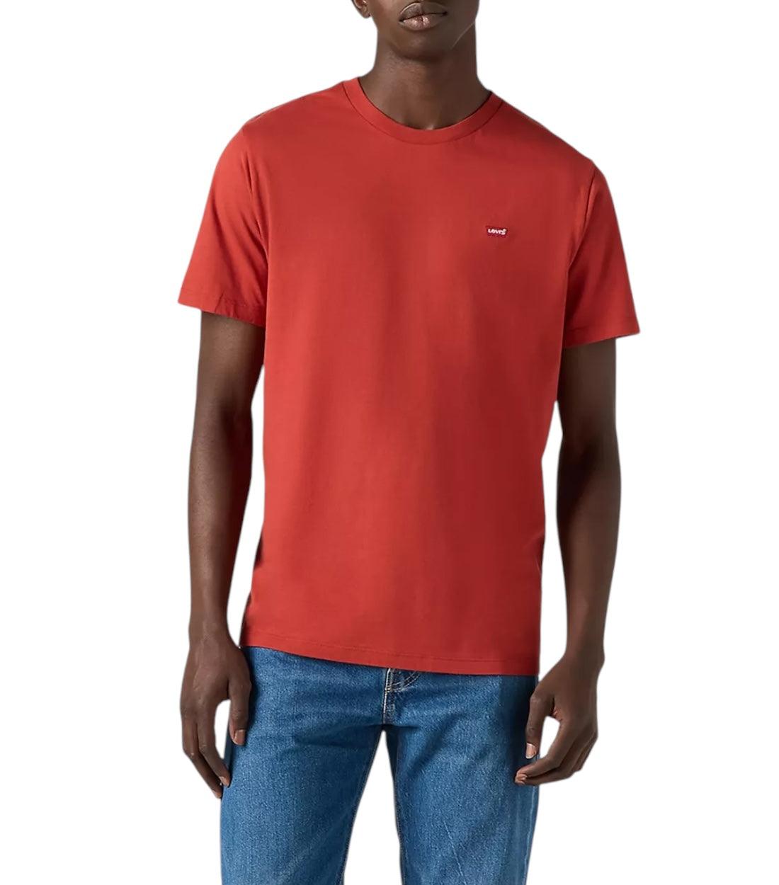 Levi`s Oranje Classic Housemark T-shirt Heren