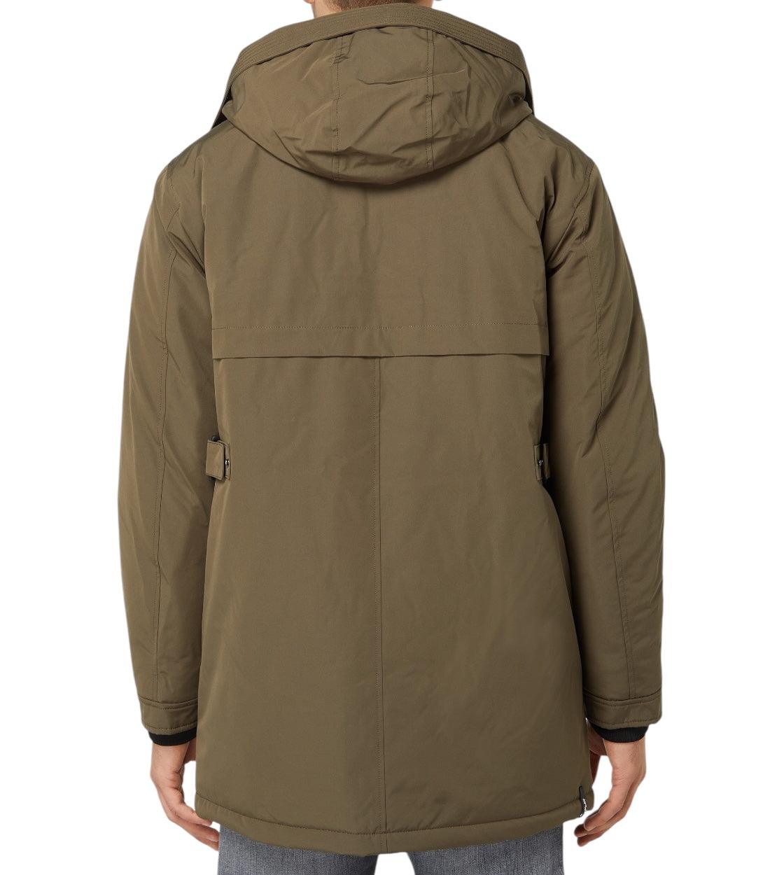 Replay Olijfgroen Parka Met Wattering
