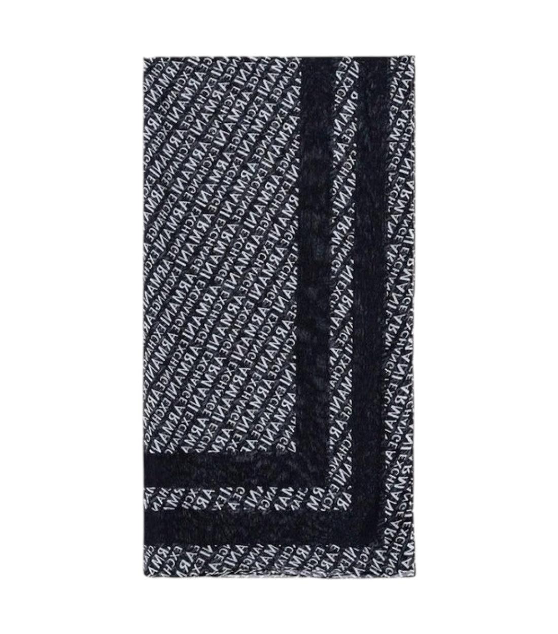 Armani Exchange Zwart Sjaal Logoprint