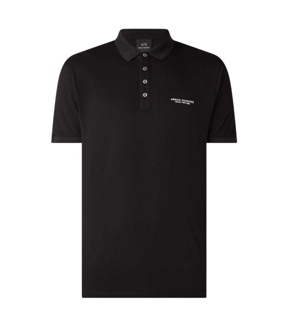 Armani Exchange Zwart Polo Top Met Logo