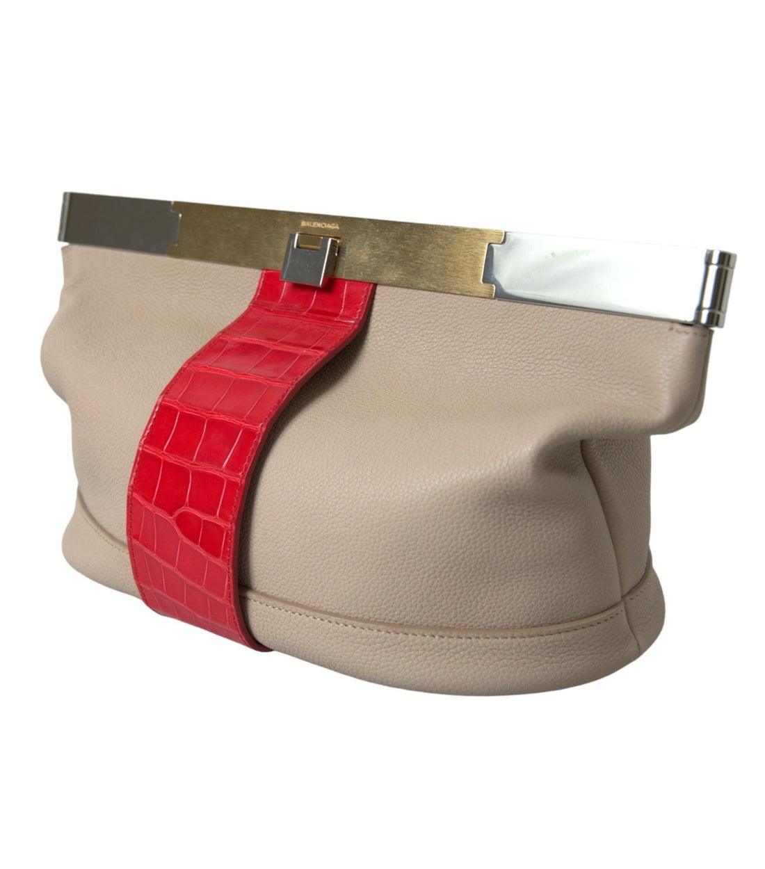 Balenciaga Luxe Meerkleurige Leren Clutch Tas