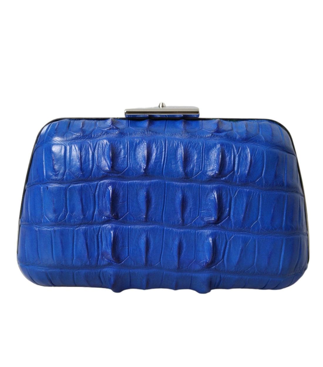 Balenciaga Blauw Krokodillenleer Handtas
