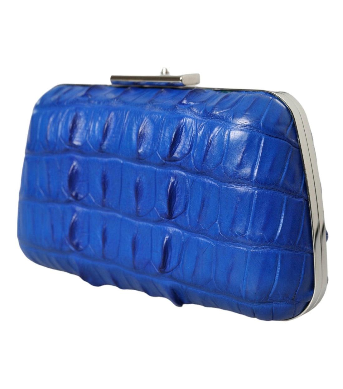 Balenciaga Blauw Krokodillenleer Handtas