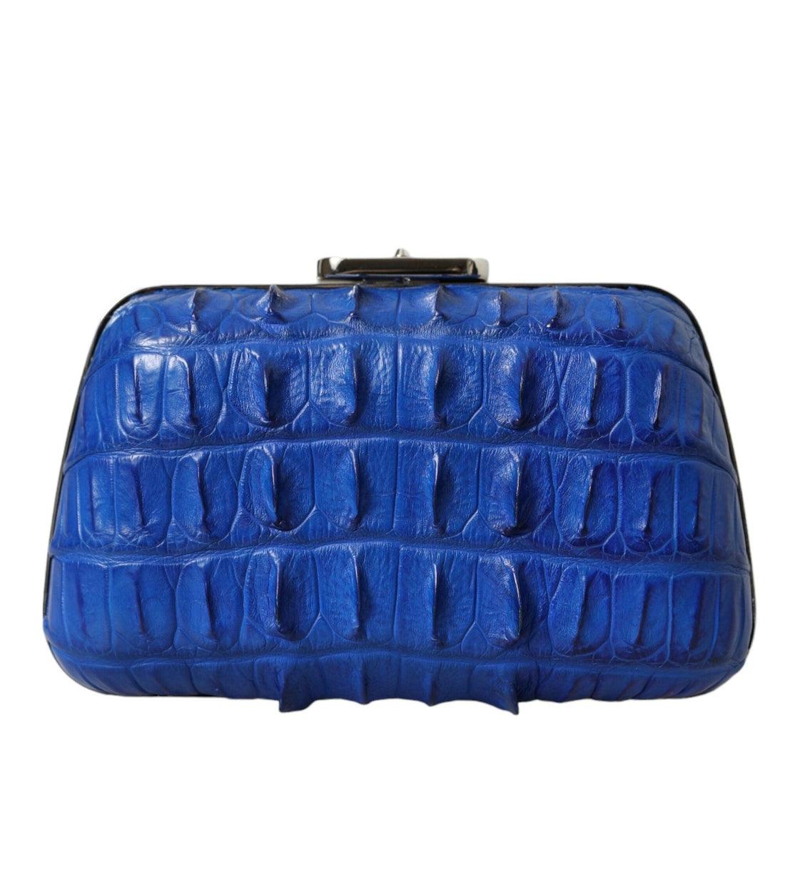 Balenciaga Blauw Krokodillenleer Handtas