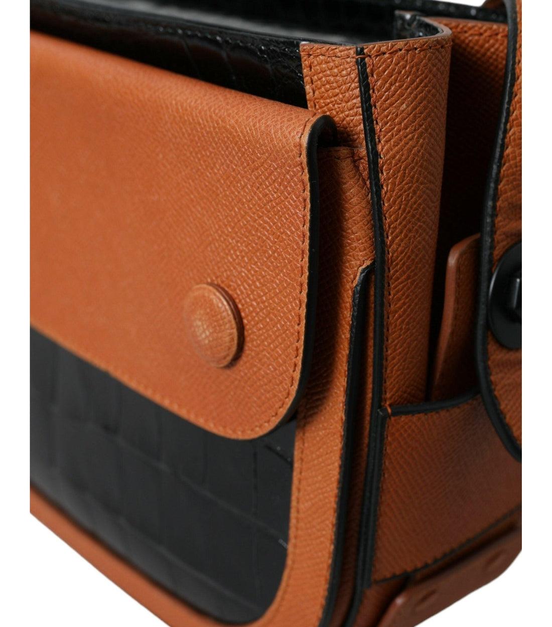 Balenciaga Luxe Bruine Krokodillenleer Schoudertas