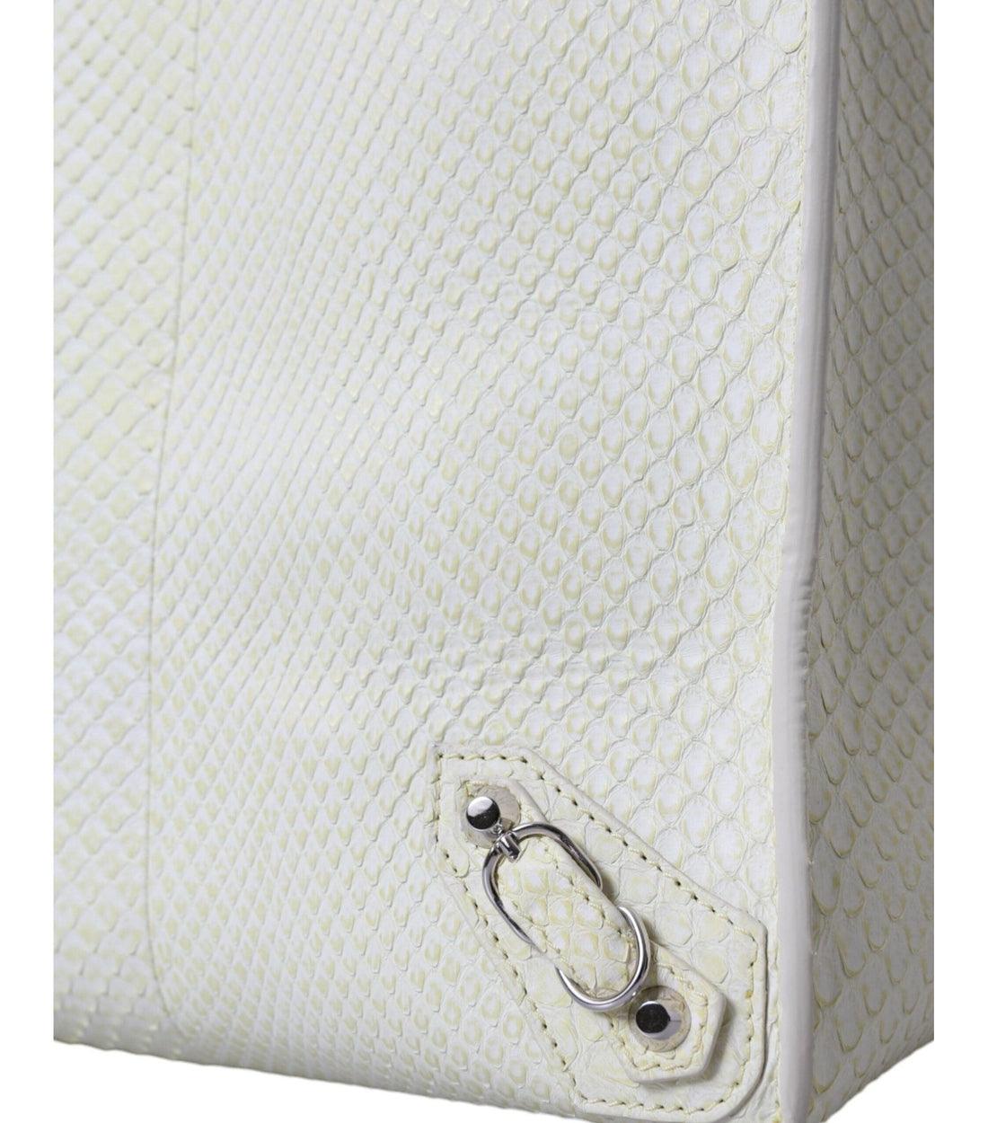 Balenciaga Gele Pythonleren A4 Tote Bag