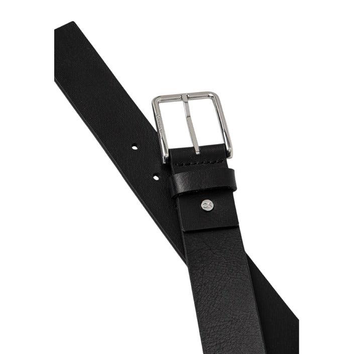 Calvin Klein Zwarte Leren Riem Warmth