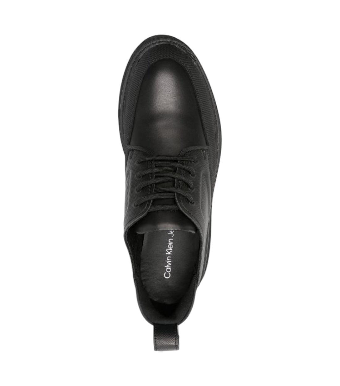 Calvin Klein Zwart Leren Derby Laarzen