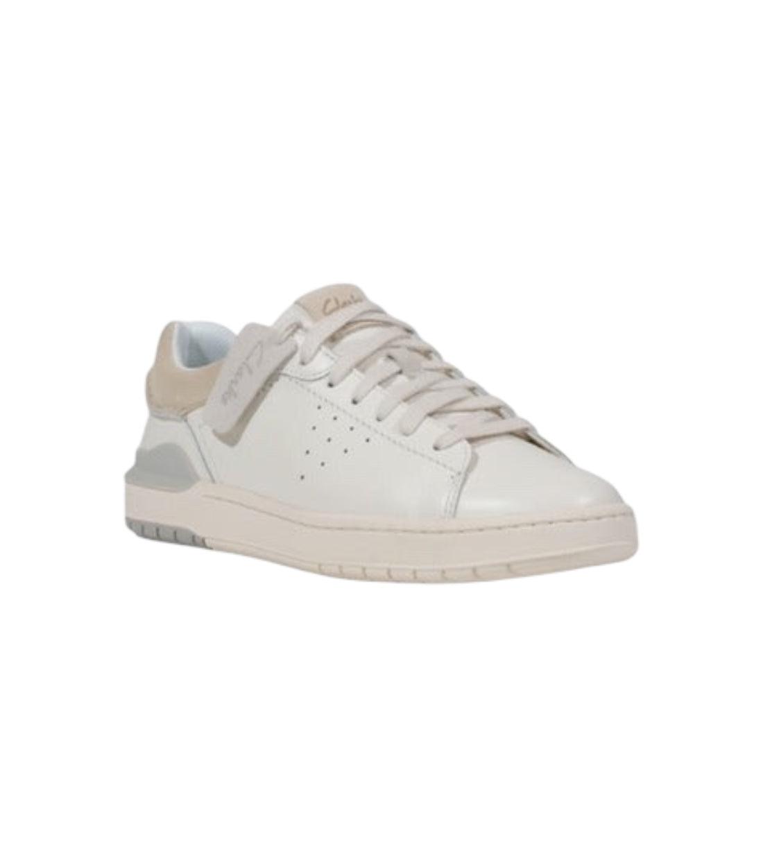 Clarks Heren Wit Leer Sneakers