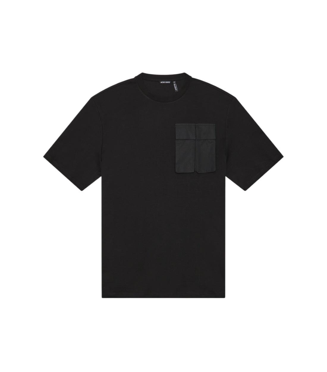 Antony Morato Zwart T-shirt Met Vakken