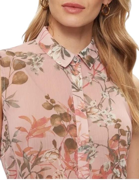 Guess Mouwloze Bloemen Top