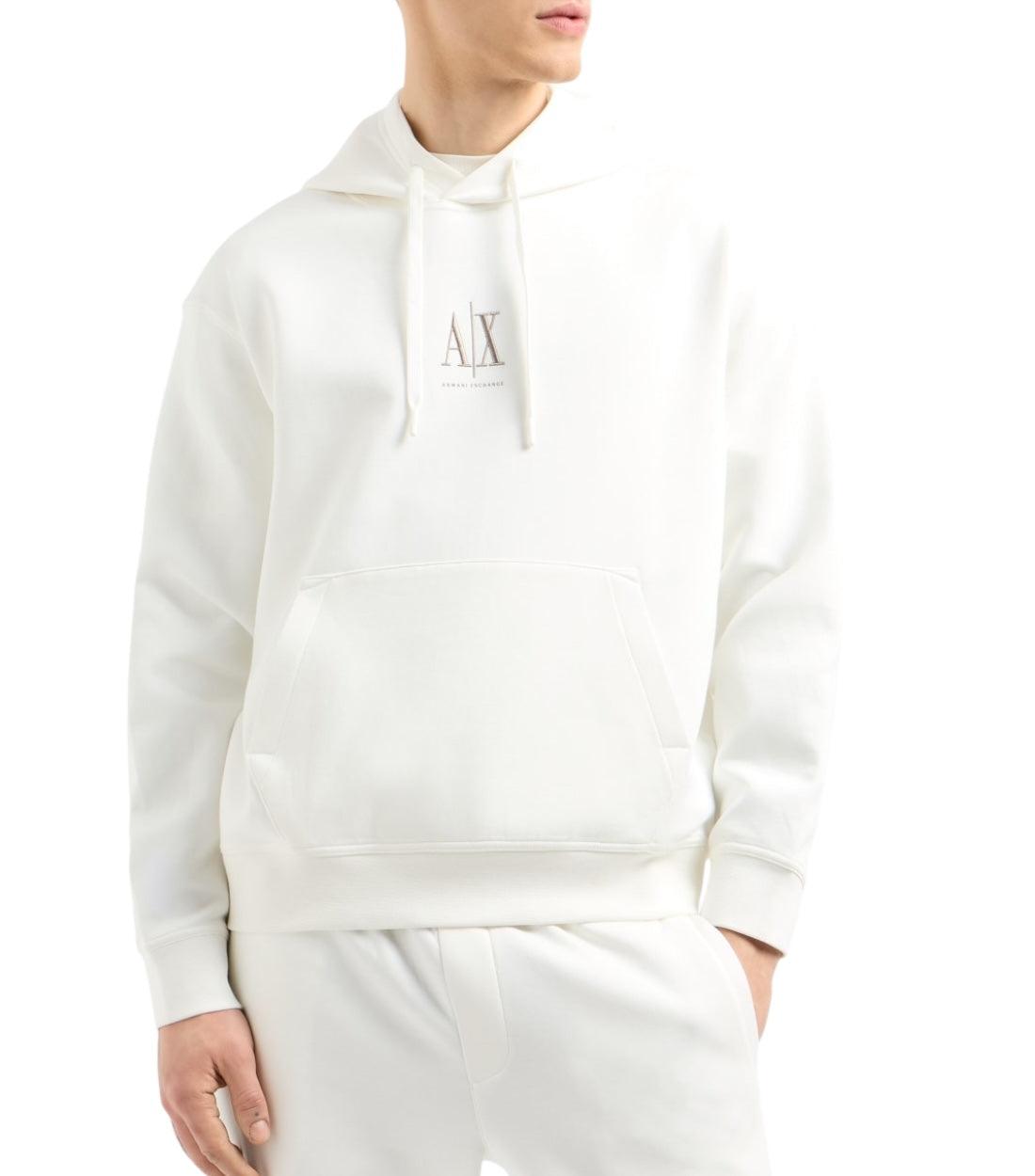 Armani Exchange Beige Hoodie Met Logo