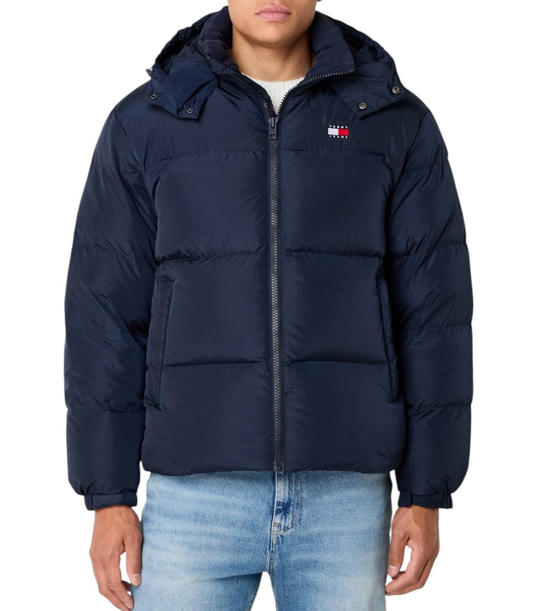 Tommy Hilfiger Jeans Blauw Alaska Puffer Jacket Met Capuchon