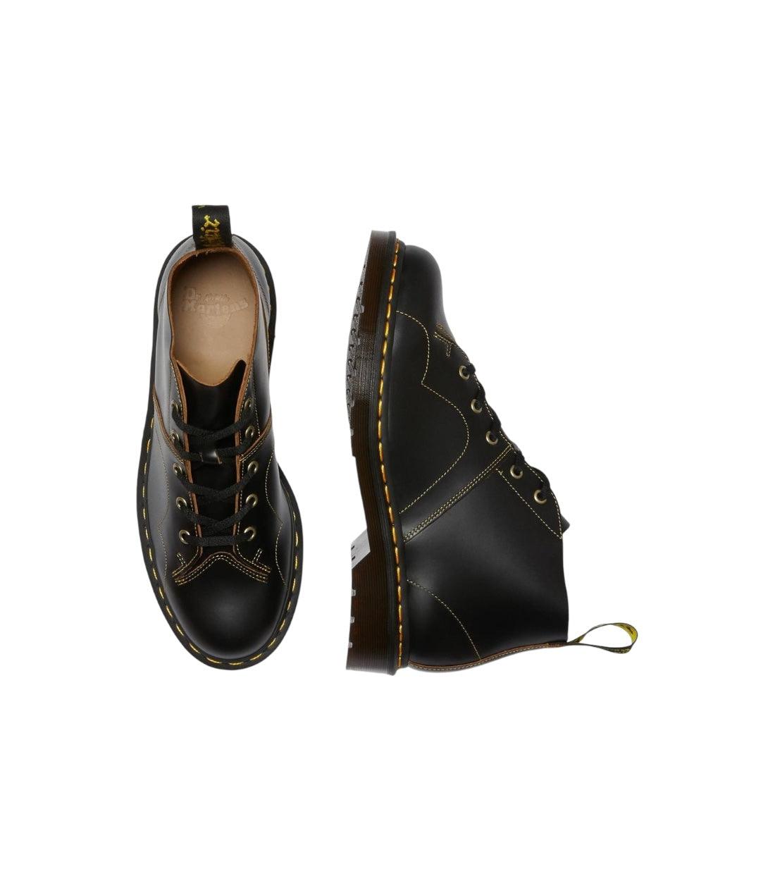 Dr. Martens Zwart Church Vintage Leren Laarzen