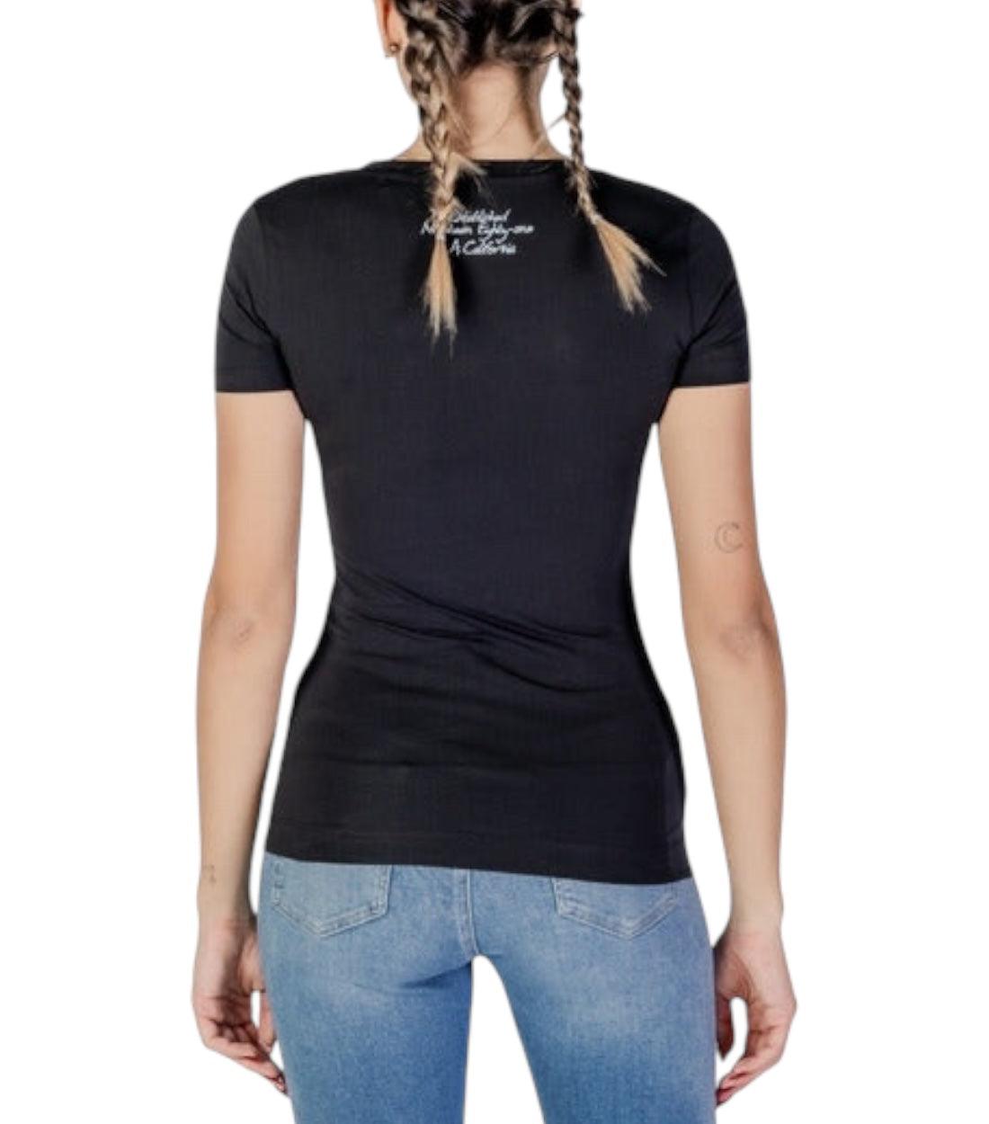 Guess Zwart Triangle Logo T-shirt