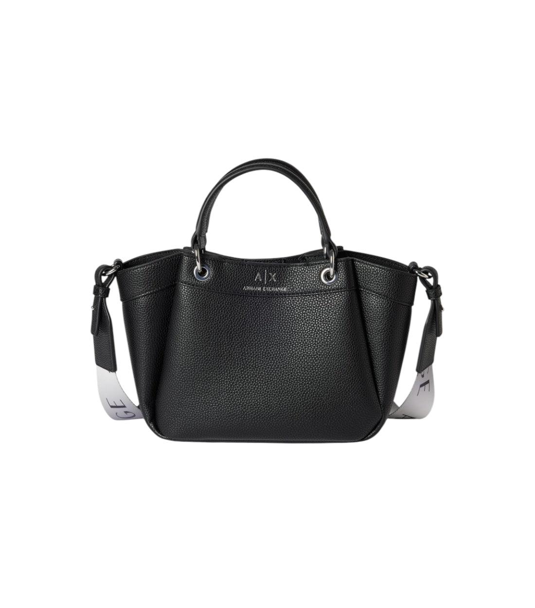 Armani Exchange Zwart Wave Tas Met Labeldetails