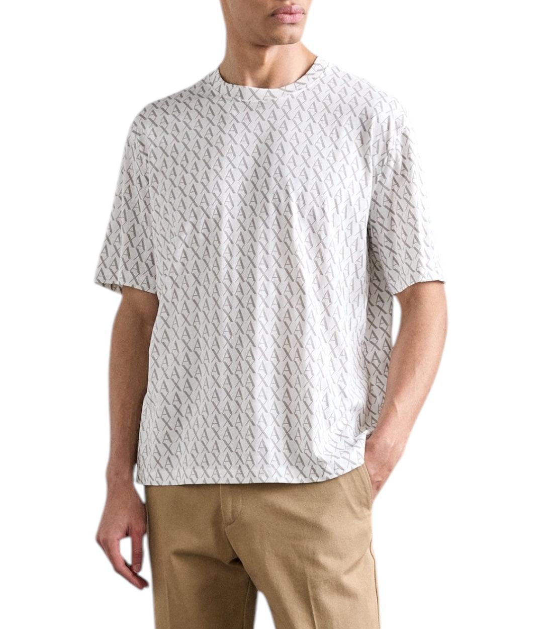 Armani Exchange Wit T-shirt Met Logoprint