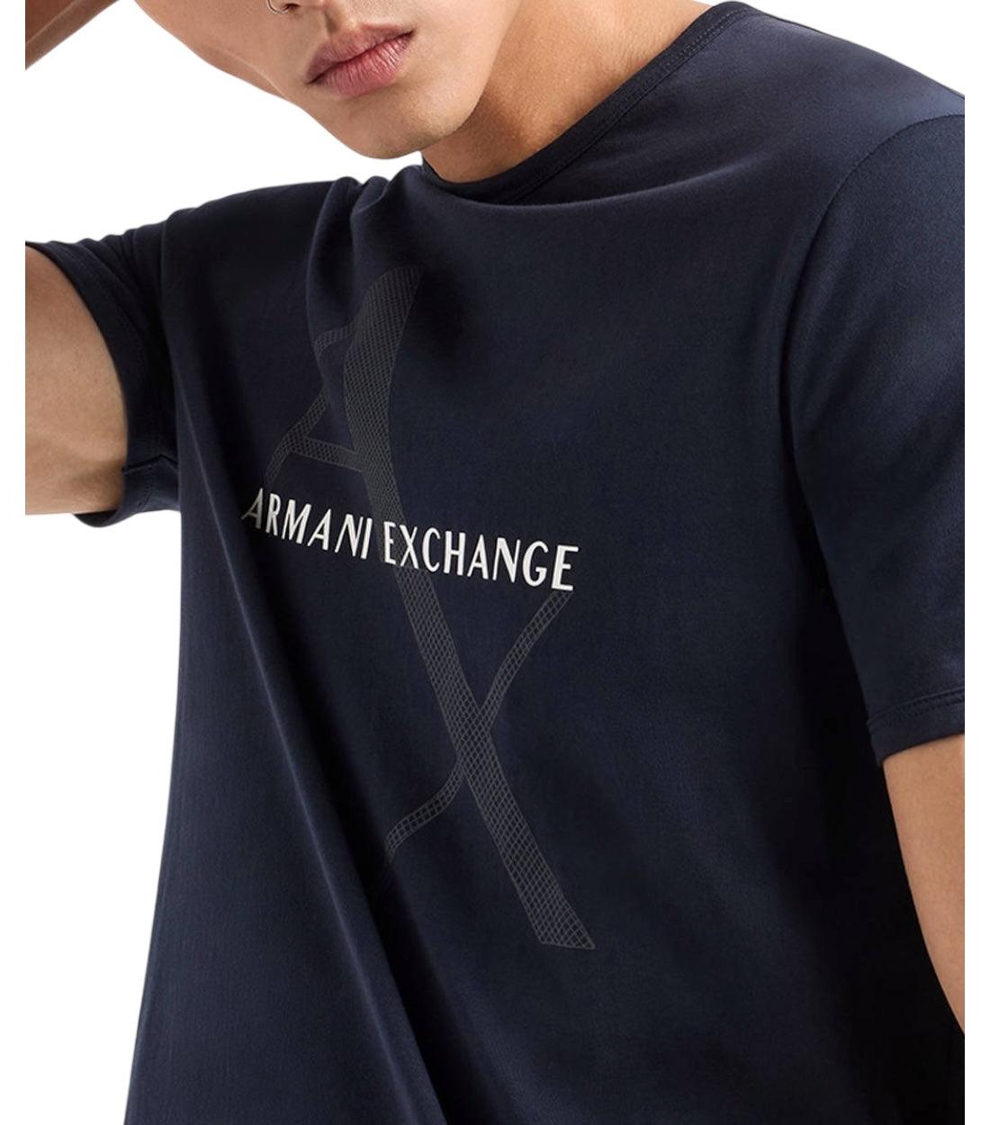Armani Exchange Blauw T-shirt Met Logo