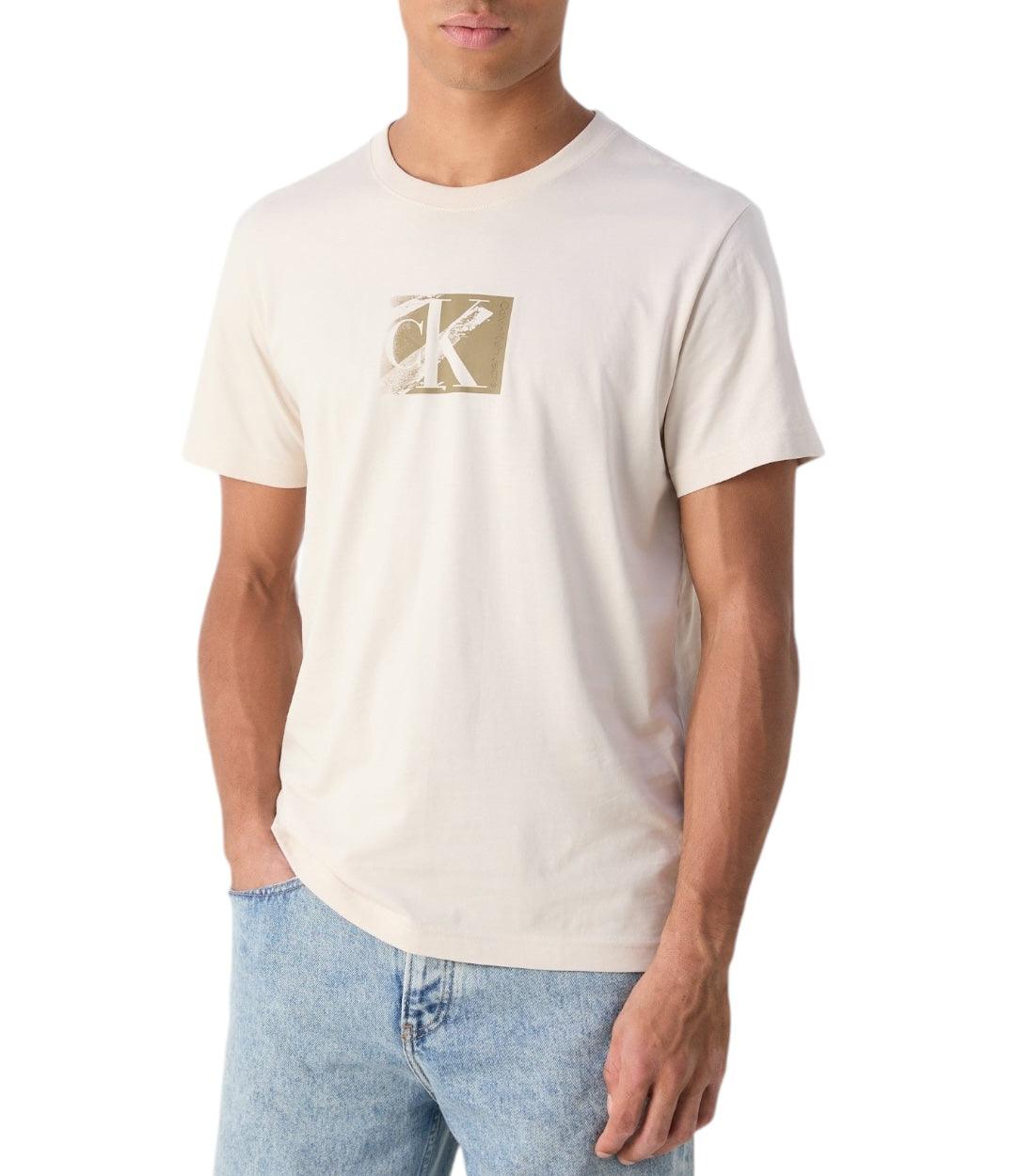 Calvin Klein Jeans Beige Small Box T-shirt