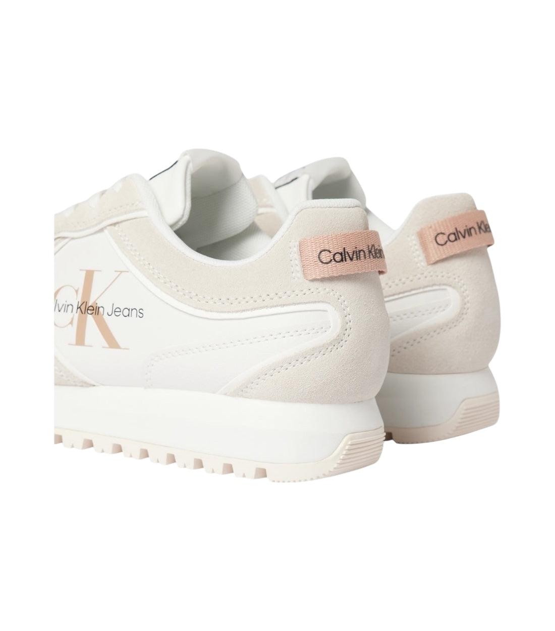 Calvin Klein Wit Toothy Runner Sneakers