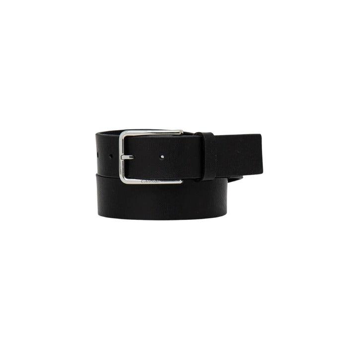 Calvin Klein Zwarte Leren Riem Warmth
