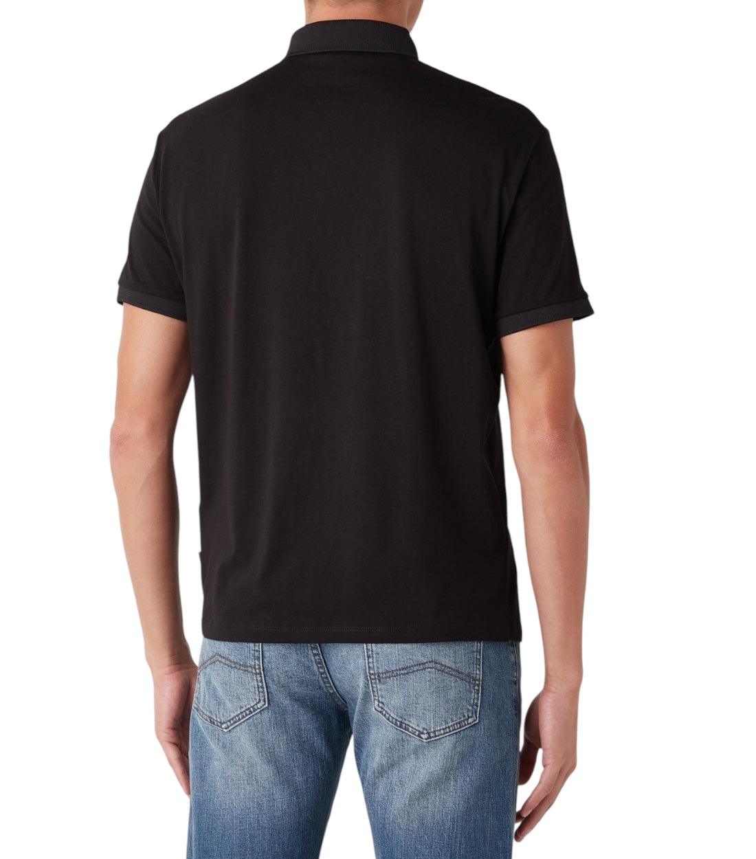 Armani Exchange Zwart Polo Top Met Logo
