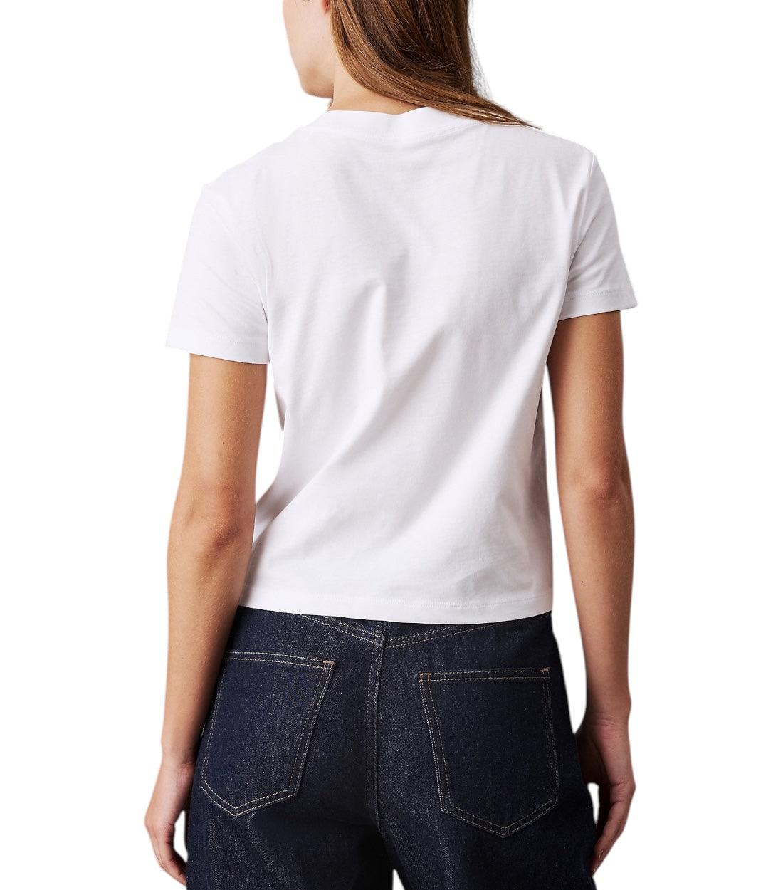 Calvin Klein Jeans Wit Slim T-shirt Met Logo
