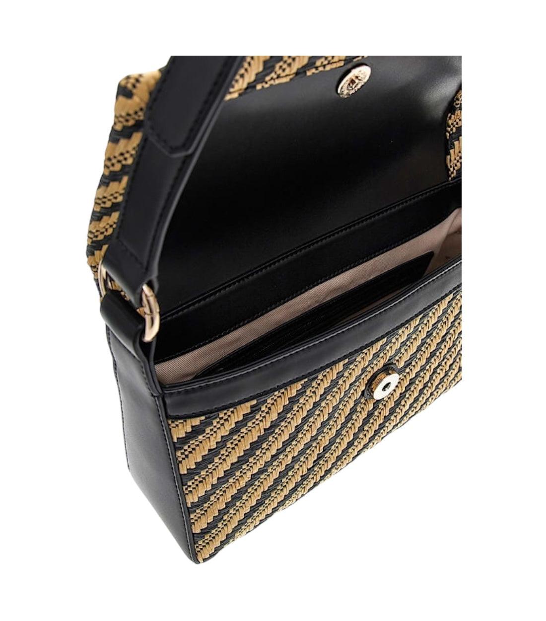Guess Zwart Simona Mini Schoudertas