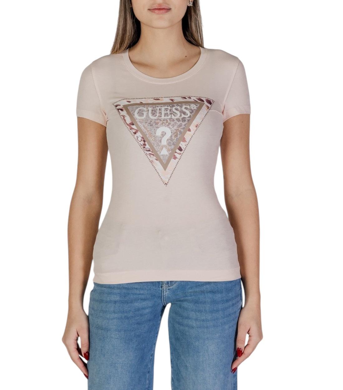 Guess Roze T-shirt Print