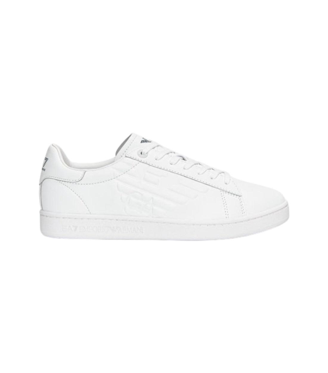 Ea7 Wit Sneakers Met Labeldetails