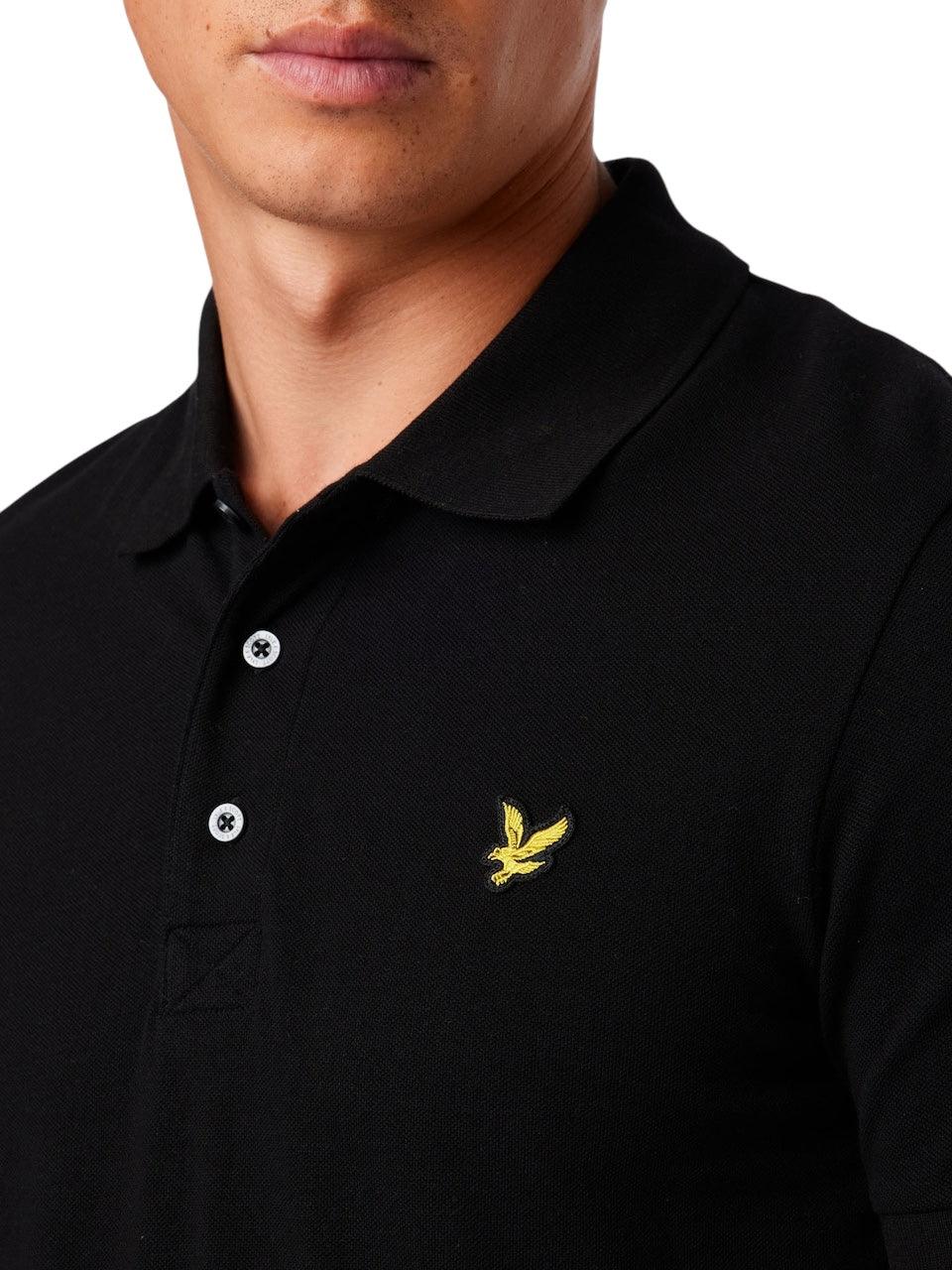 Lyle & Scott Zwarte Polo T-shirt