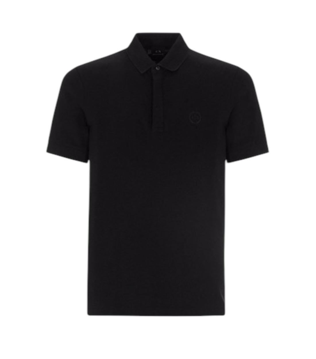 Armani Exchange Zwart Polo Top Met Logo