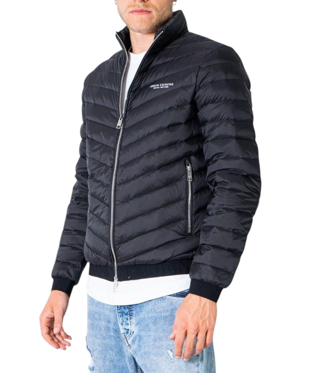 Armani Exchange Zwart Gewatteerde Jas