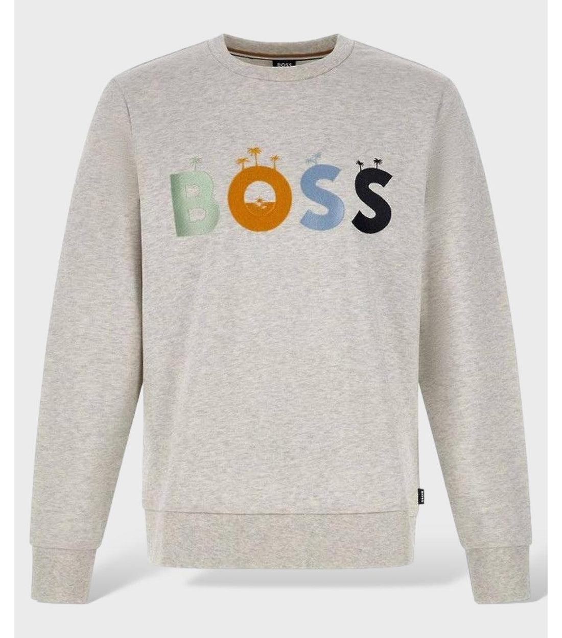 Hugo Boss Grijs Trui Met Logo