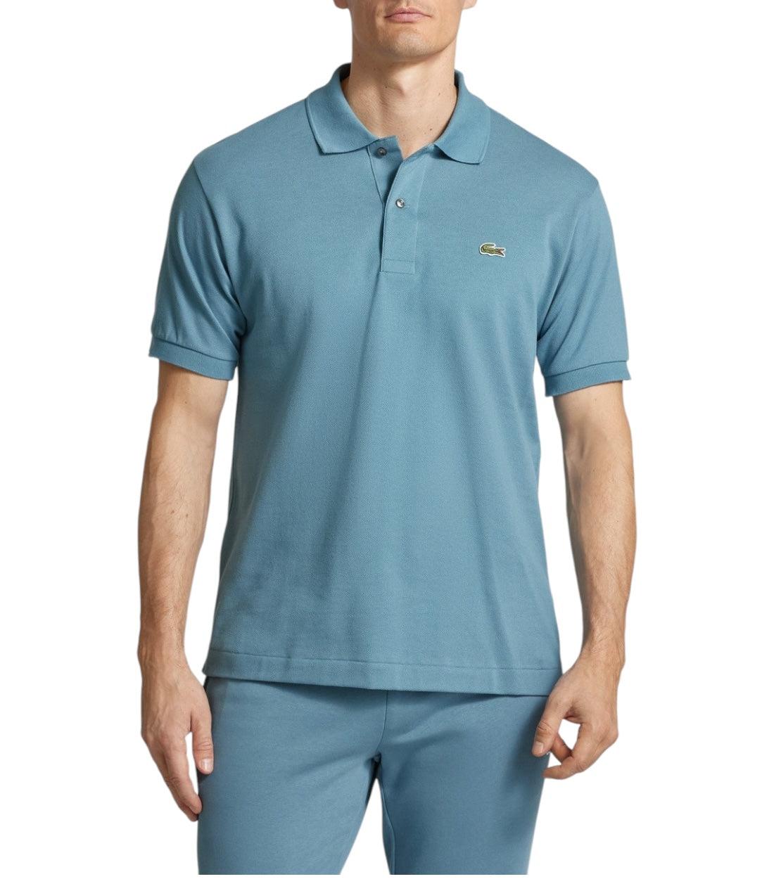 Lacoste Blauw Polo Met Labelpatch