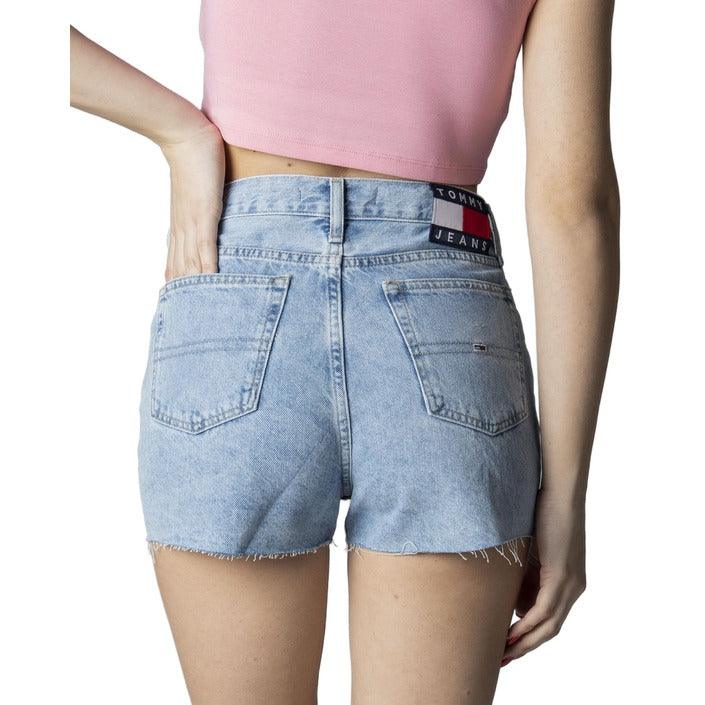 Tommy Hilfiger Jeans Blauw Shorts Dames